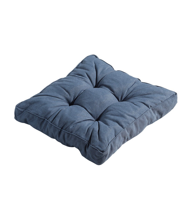 Florance Kissen ca. 47 x 47 cm Panama Safier Blau