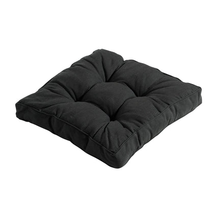 Florance -Kissen ca. 47x47cm Rippe schwarz
