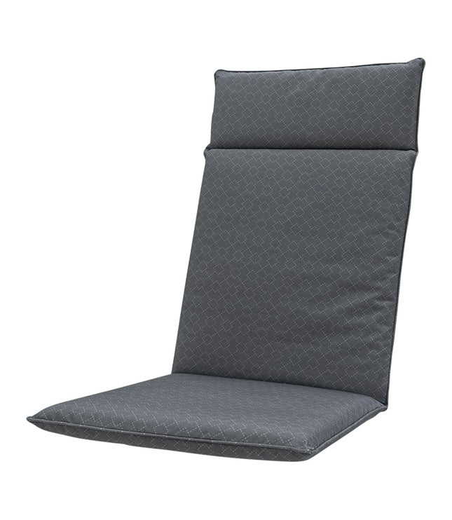 Kussen hoog universeel ca.120x50cm Outdoor check grey