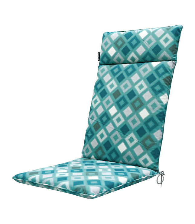 Kissen High Universal CA120X50 cm Outdoor Gitter Seeblau