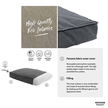 Hundelounge Ca100x68x15cm Panama Grey