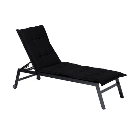 Ligbedkussen ca.200x65cm Panama black