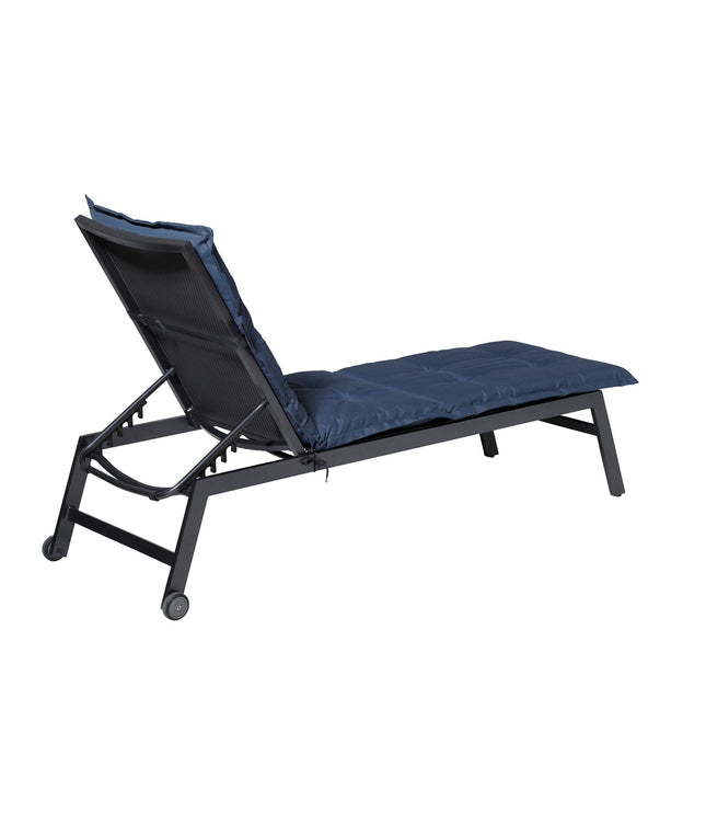 Ligbedkussen ca.200x65cm Panama safier blue