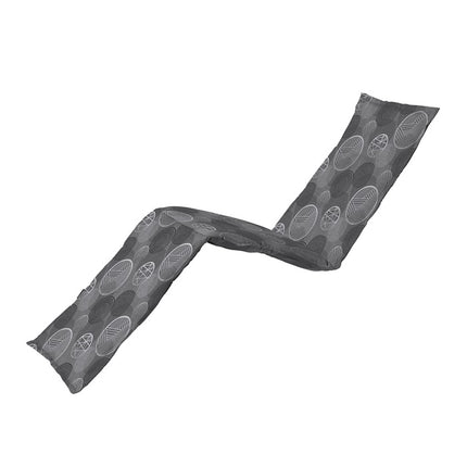 Sonnenbettkissen ca.200x65 cm Kreis Grau