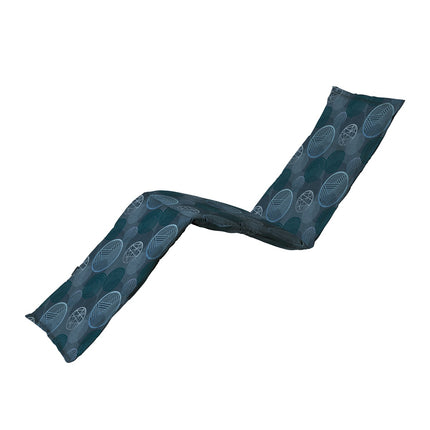 Sonnenbettkissen ca.200x65cm Kreis Blau