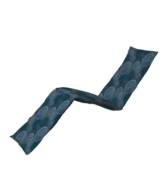 Ligbedkussen ca.200x65cm Circle blue