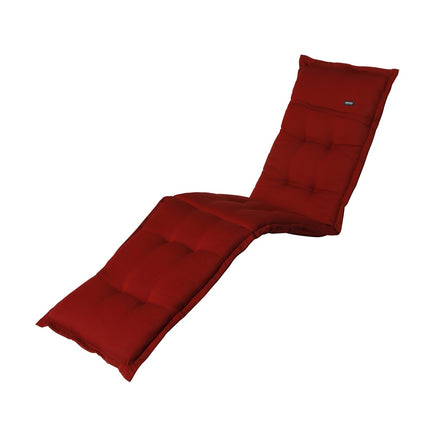 Sonnenbettkissen ca.200x65cm Rippe rot