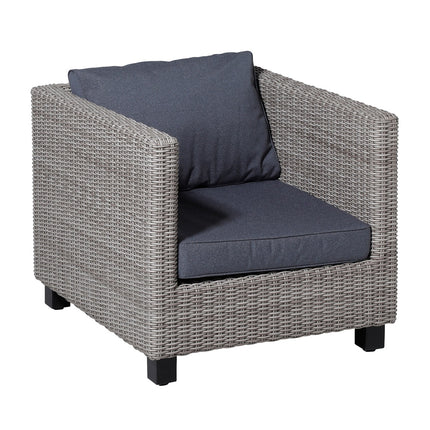Lounge rugkussen ca.40x73cm Outdoor Manchester denim grey