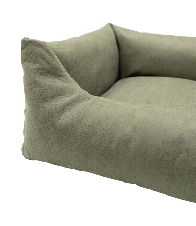 Hundekorb ca.65x45x20cm Leder aus Look Sand