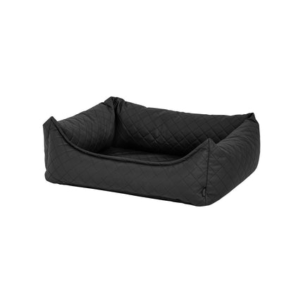Hundkorb ca.80x67x22cm Skai Leder Check Grau Grau
