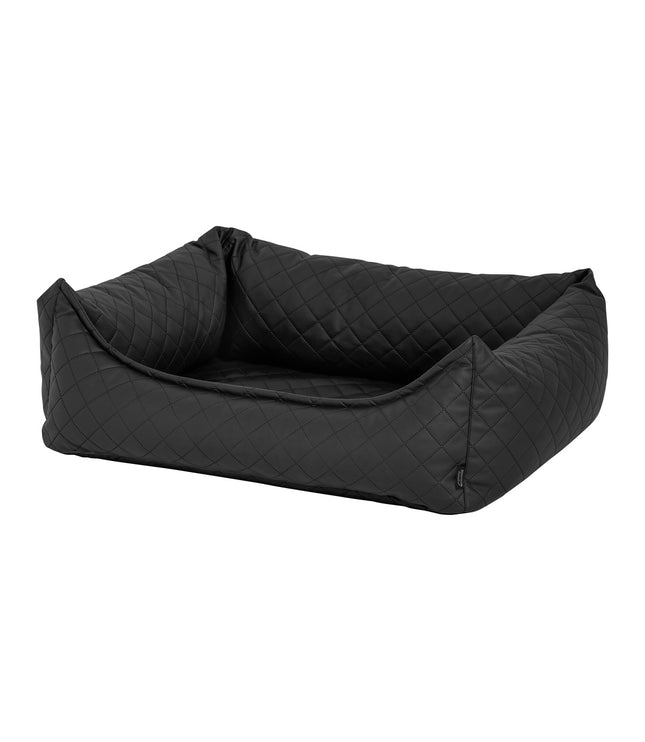 Hundkorb ca.120x95x28cm Skai Leder Check Grau Grau