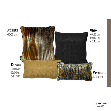 Dekorative Kissen ca. 60x60cm Ohio Black
