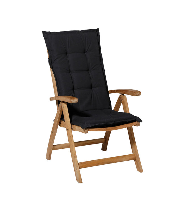 Pushion Low Back Ca.105x50 cm Panama Schwarz