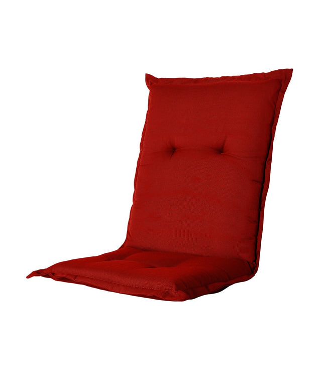 Kissen mit niedrigem Rücken ca.105x50 cm Rippe rot