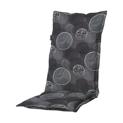 Kissen hochrücken ca. 123x50 cm Kreis grau