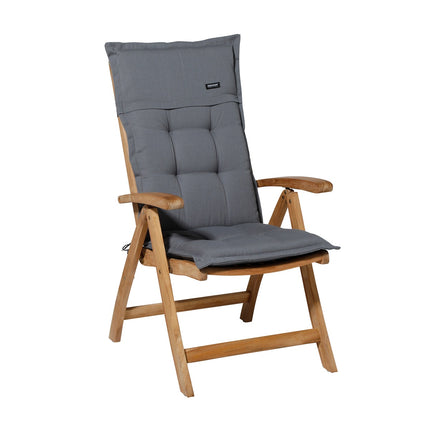 Kussen hoge rug ca.123x50cm Rib grey