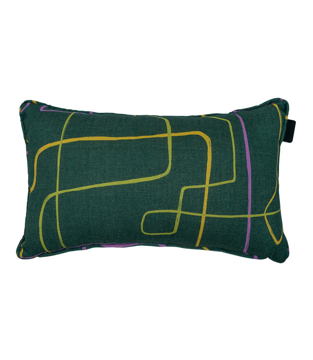 Sierkussen paspel ca.30x50cm Joah green