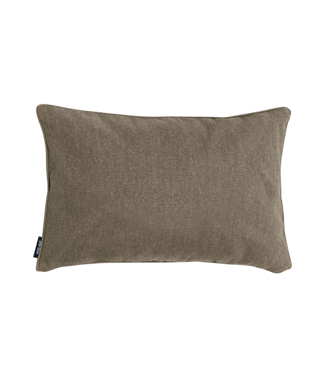 Dekorative Kissen Paspel ca.30x50 cm Taupe Canvas Eco+