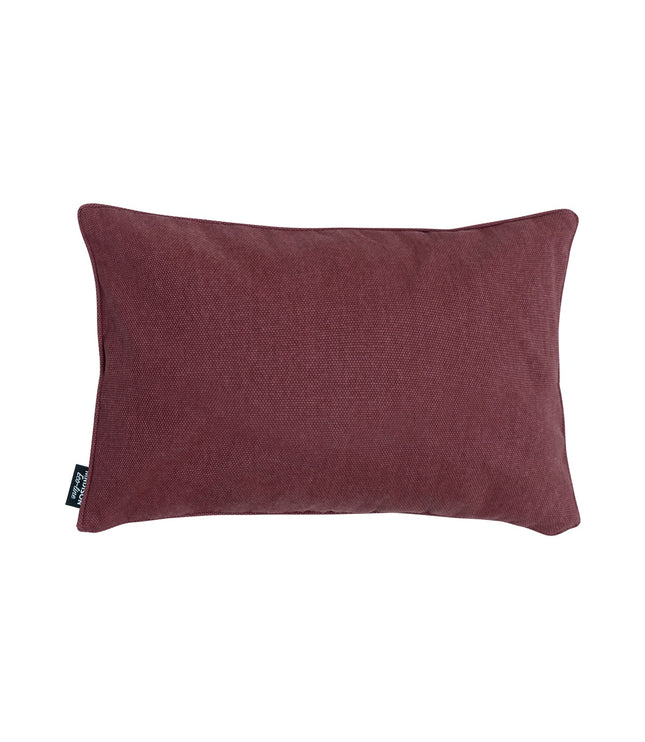Sierkussen paspel ca.30x50cm Bordeaux canvas eco+
