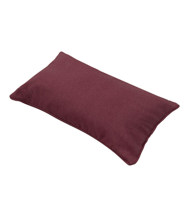 Sierkussen paspel ca.30x50cm Bordeaux canvas eco+