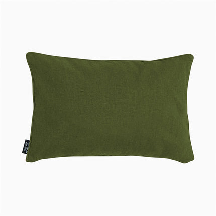 Dekorative Kissen Paspel ca.30x50 cm Moosgrüne Leinwand Eco+
