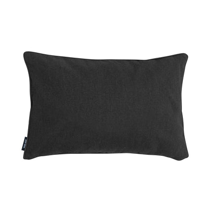 Dekorative Kissen Paspel ca.30x50 cm Schwarzer Leinwand Eco+