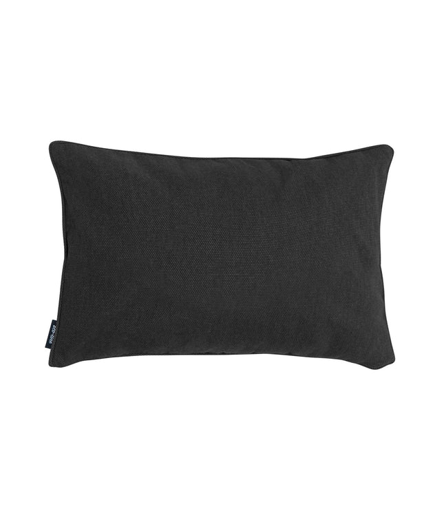 Dekorative Kissen Paspel ca.30x50 cm Schwarzer Leinwand Eco+