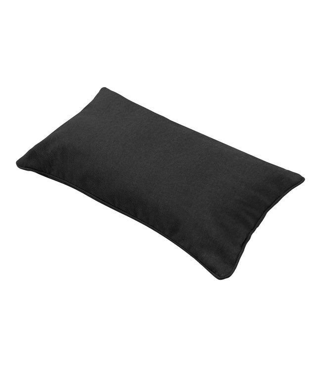 Dekorative Kissen Paspel ca.30x50 cm Schwarzer Leinwand Eco+