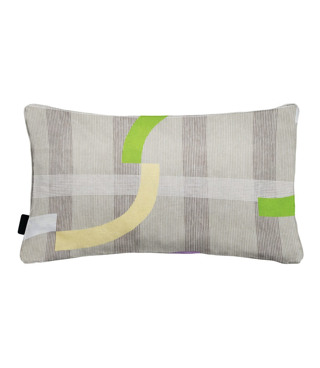 Sierkussen paspel ca.30x50cm Tess purple