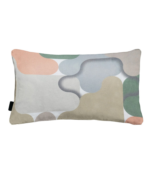 Sierkussen paspel ca.30x50cm Grafi salmone