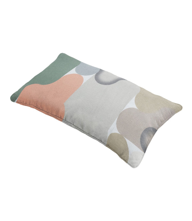 Sierkussen paspel ca.30x50cm Grafi salmone