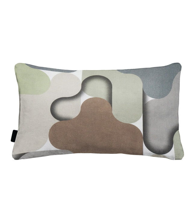 Sierkussen paspel ca.30x50cm Grafi sage