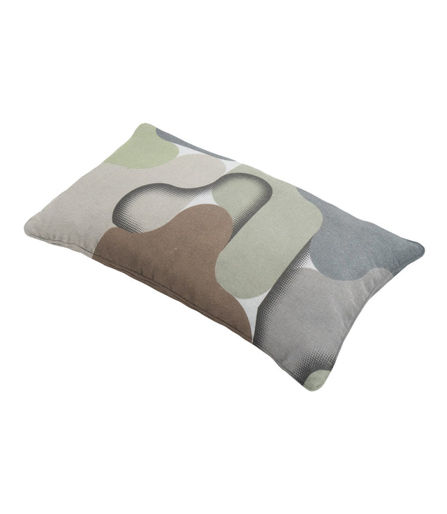 Sierkussen paspel ca.30x50cm Grafi sage