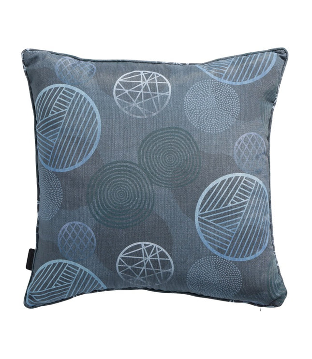 Dekorative Kissen Paspel Ca.50x50 cm Kreis Blau