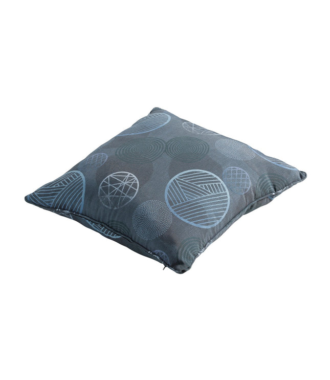 Dekorative Kissen Paspel Ca.50x50 cm Kreis Blau