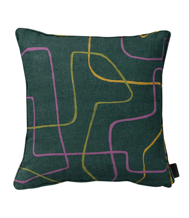 Sierkussen paspel ca.50x50cm Joah green