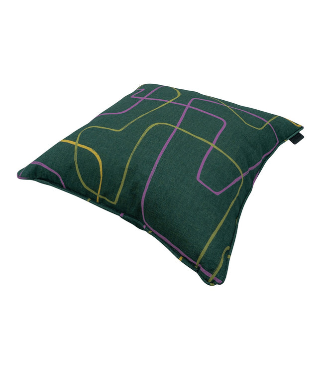 Sierkussen paspel ca.50x50cm Joah green