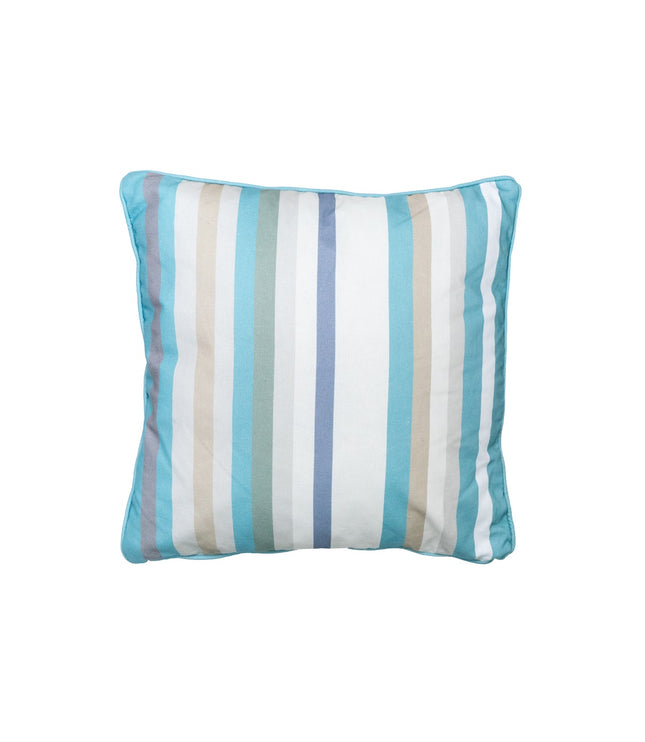 Dekorative Kissen Paspel ca.50x50 cm righe azure