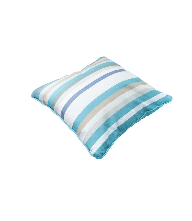 Dekorative Kissen Paspel ca.50x50 cm righe azure