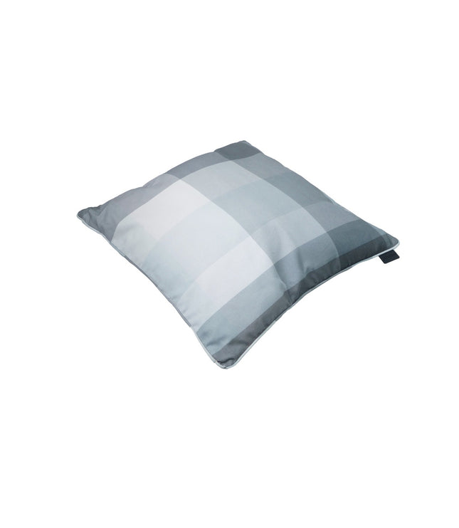 Sierkussen paspel ca.50x50cm Sya grey