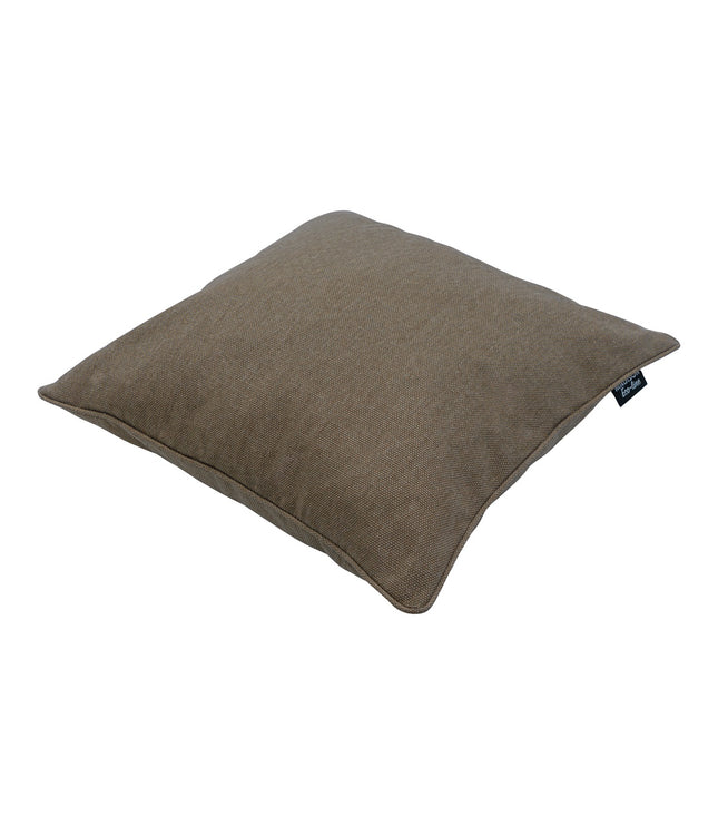Sierkussen paspel ca.50x50cm Taupe canvas eco+