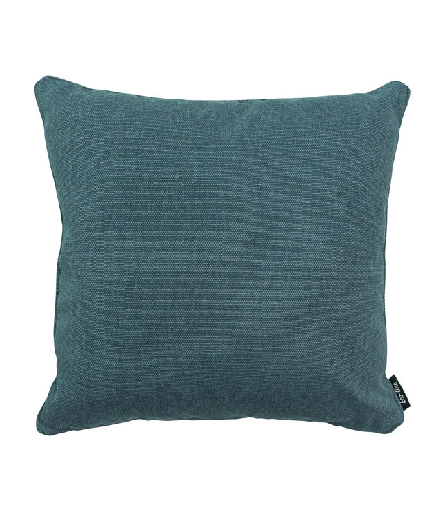 Dekorative Kissen Paspel ca.50x50 cm seeblauer Leinwand Eco+