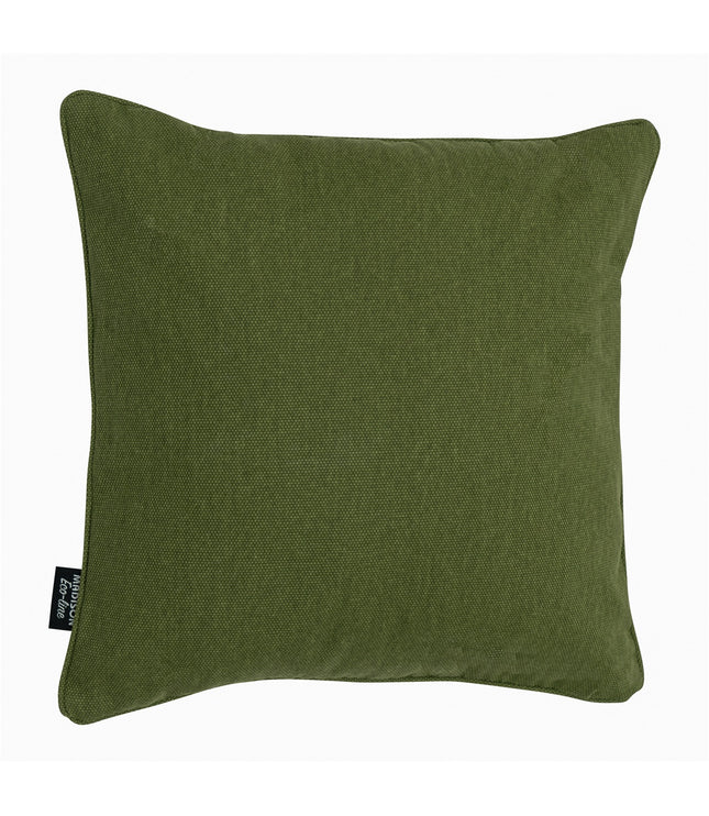 Dekorative Kissen Paspel ca.50x50 cm Moosgrüne Leinwand Eco+