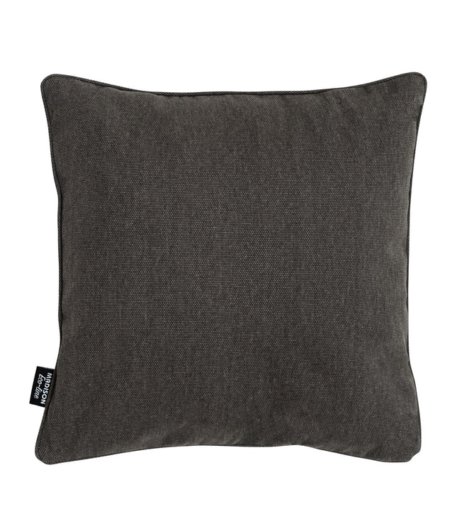 Dekorative Kissen Paspel ca.50x50 cm dunkelgraue Leinwand Eco+