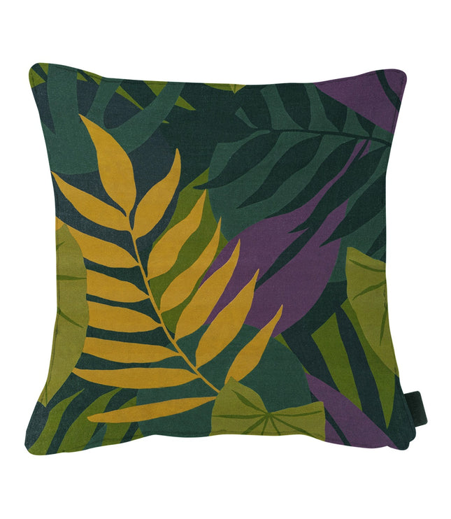 Sierkussen paspel ca.50x50cm Iven green