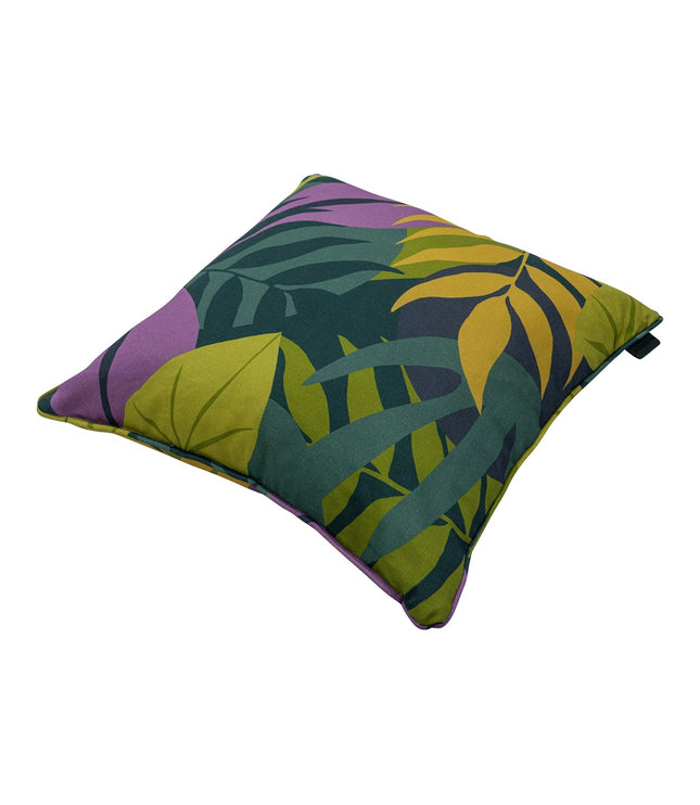 Sierkussen paspel ca.50x50cm Iven green