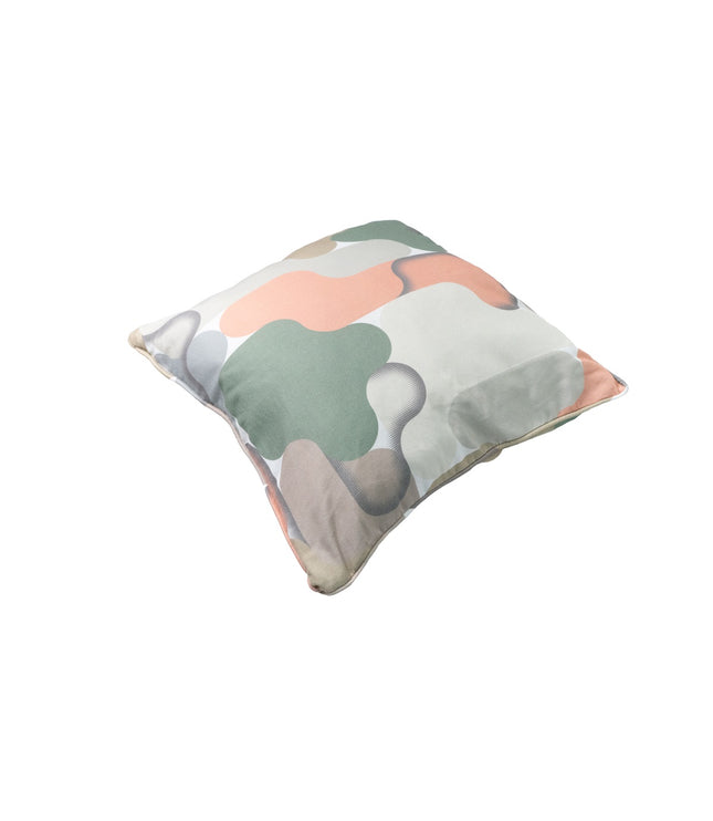 Sierkussen paspel ca.50x50cm Grafi salmone