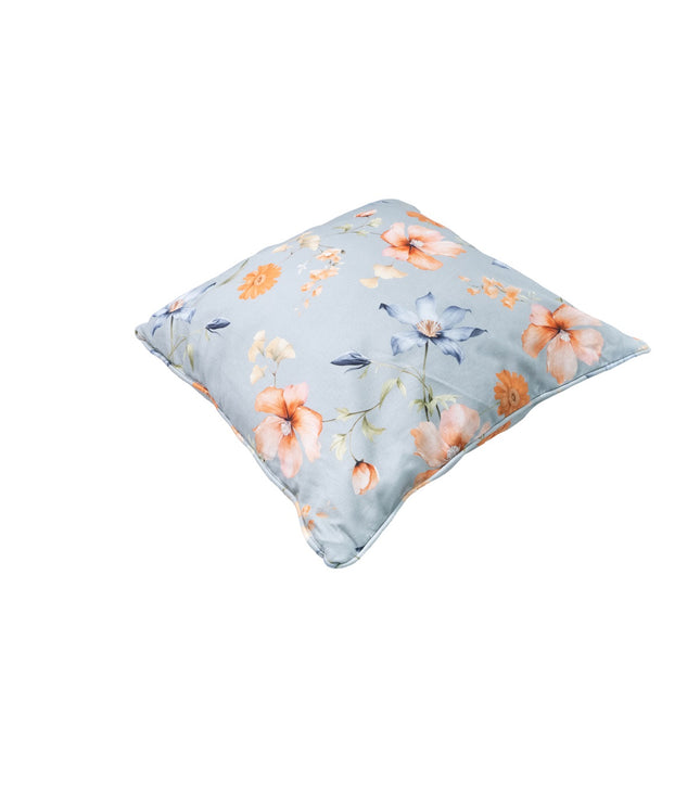 Sierkussen paspel ca.50x50cm Florina blue