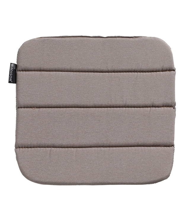 Modernes Esskissen ca. 40x40 cm Panama Taupe