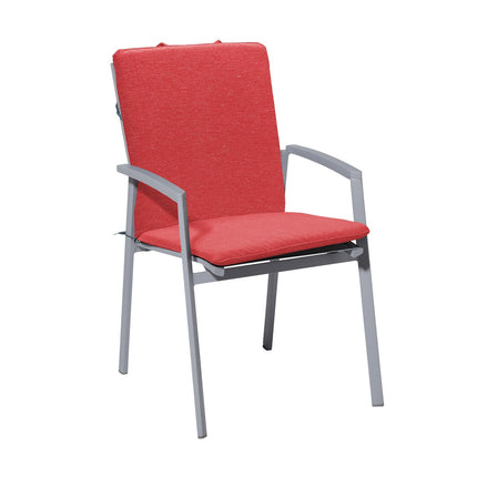 Stack Stuhl Kissen ca.97x49cm Panama Ziegelrot rot